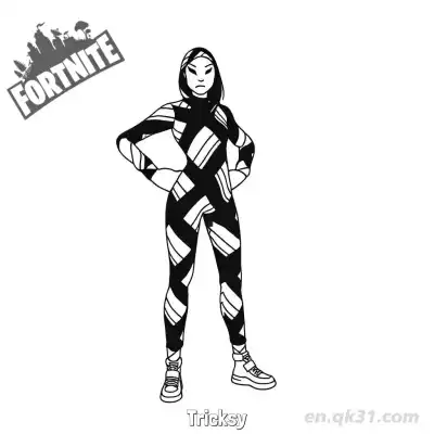 Free printable Tricksy 02 Coloring Page - Free PDF Printable Fortnite Coloring Sheets coloring page